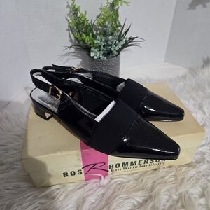Ros Hommerson Black Slingback Women's Shoes